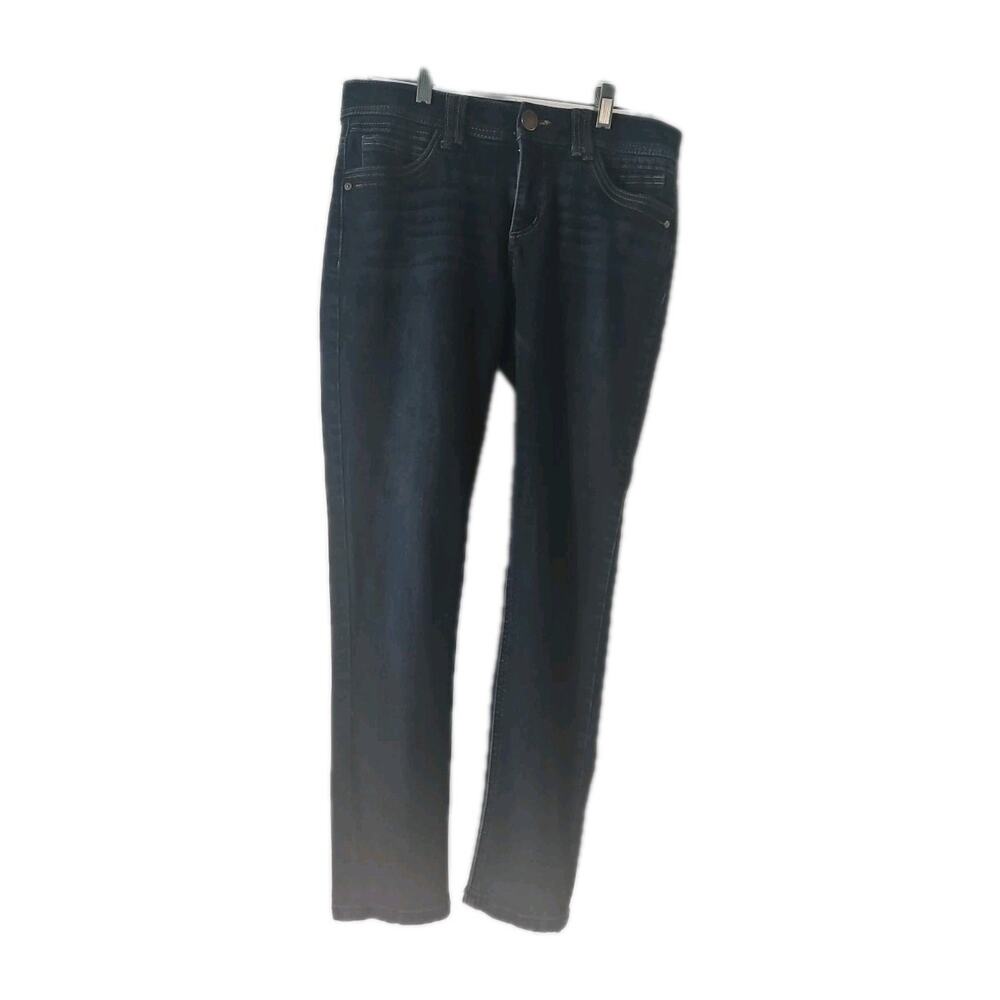 Democracy "Ab" Technology Jeans Women's Sz 10 Blue Extra Stitching Under Waist